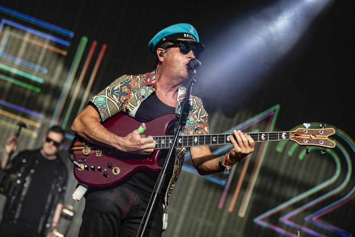 Pictures from Camp Bestival 2021 at Lulworth Castle.  Photos of Level 42  by rockstarimages.co.uk. 