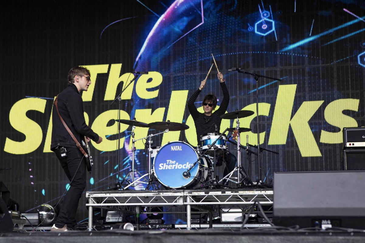 Pictures from Camp Bestival 2021 at Lulworth Castle.  Photos of The Sherlocks by rockstarimages.co.uk. 