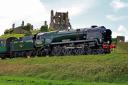 Swanage Railway 34028 Eddystone and Corfe Castle Picture: ANDREW PM WRIGHT