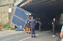 A lorry hit the Mill Lane bridge in Bradford on May 7 this year