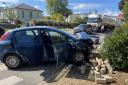 A driver crashed into a wall on Wilton Road, A36.