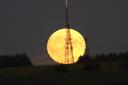 Harvest moon in Darwen