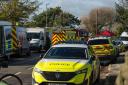 Emergency services - including Dorset and Wiltshire Fire and Rescue which also covers Swindon and Wiltshire - at a care home in Swanage