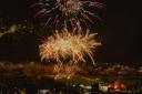 Fireworks seen from Surprise View in Otley