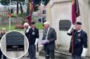 Cllr Robin Potter, mayor of Dorchester speaking at the plaque unveiling for Captain Queripel