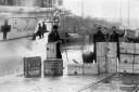 Princess of Wales hospital ship in Southampton Docks on March 20, 1900.