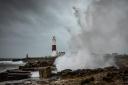 Huge wave at Portland Bill