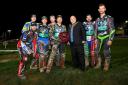 PRIZE TIME: Pirates celebrate after claiming the Premiership Shield with a 94-86 aggregate victory over King's Lynn (Picture: Denis Murphy)