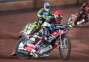 Poole Pirates speedway v Wolverhampton Wolves at Wimborne Road. Heat 3.