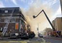 Fire crews tackle the incident in Holdenhurst Road. Picture: Ringwood Fire Station