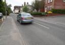 Christchurch Road in Ringwood. Stock photo