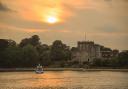 Sun setting over Brownsea Island Castle in Poole Harbour captured by Echo Camera Club member Jeremy Mayes..