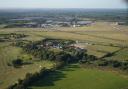 An aerial view of land near Bournemouth Airport at Hurn. Picture taken on September 18, 2019, by Stephen Bath