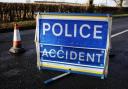 Road closed after motorcycle crash