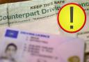 Personal data warning issued to driving licence holders in the UK. (PA/Canva)