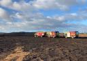 Studland heath fire. Picture from Carolyn Reece