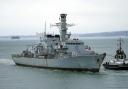 A Royal Navy frigate, the same make as the HMS Northumberland (PA)