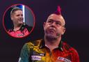 Scott Mitchell beat Peter Wright (Pics: Taylor Lanning & PA)