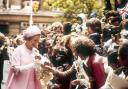 The Queen on a walkabout among the crowds in London in celebration of her Silver Jubilee (PA)