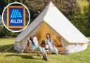 Glam your next camping trip with this incredible bell tent from Aldi (Aldi/PA)