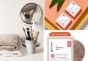 (left clockwise) Make up set up ( Canva) grüum products ( LOOKFANTASTIC)