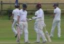 Luke Webb, left, and his Dorset team face an uphill battle going into the second day against Berkshire Picture: BARCUD-COCH PHOTOGRAPHY