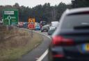 Lane closed after four vehicle pile up involving two coaches