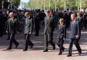 The Duke of Edinburgh, Prince William, Earl Spencer, Prince Harry and the Prince of Wales follow behind the coffin of Diana, Princess of Wales (PA)