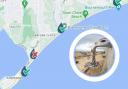 One beach in the Bournemouth, Poole and Christchurch area had sewage dumped into the sea over the first weekend in October (Google Maps/PA)