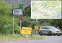 12-mile diversion route for B3351 roadworks at Corfe Castle