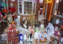 A house in Byron Road decorated for Christmas