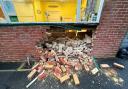 Damage to St Luke's church hall.