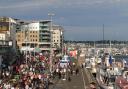 A busy Poole Quay in the sunshine as hundreds of people enjoy Quay For My Car. Picture by Frazer Hockey of the Dorset Camera Club.