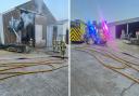 Grain dryer fire in north Dorset