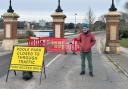 Andy Hadley at a closed Poole Park