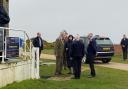 HRH The Princess Royal arriving at Hengistbury Head