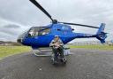 Normandy veteran Boyd Salmon celebrated his 100th birthday with a helicopter ride over the Solent area