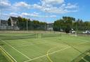 The all-weather pitch by Mudeford Wood Community Centre