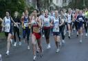 pix by Andy Horsfield - 06/04/04 - pWimrac02 Women only Poole 5km race around Poole Park in aid of the Ovacome charity.......the mass start...