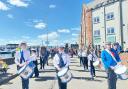 The annual Scout parade in Poole Quay.