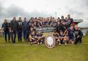 Wimborne Town celebrate winning the Southern League Division One South