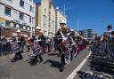 Marching band through Poole Quay on Saturday, May 4