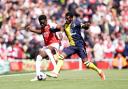 Bukayo Saka and Dango Ouattara were in direct competition during Cherries' trip to the Emirates last season