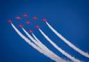 The Red Arrows were across BCP on their way to Portsmouth.