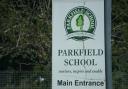 Parkfield School sign