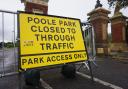 Poole Park Whitecliff gates closed