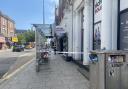 A cordon in Christchurch Road, Boscombe