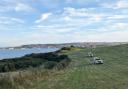 The Swanage and St Albans coastguard teams at the scene