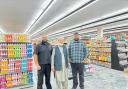 Tariq (left) with Usman (right) and their father (middle).