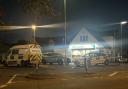 Police outside Morrisons in Ringwood on August 3.